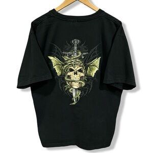 Vintage Y2K Dragon Skull T-Shirt